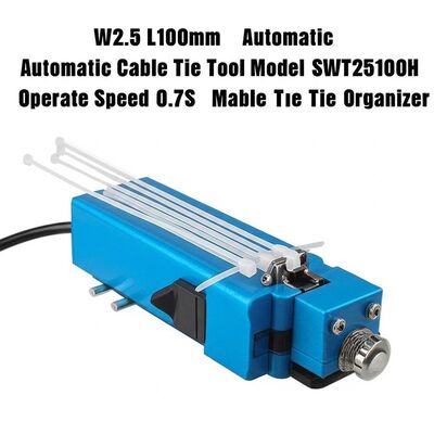 W2.5 L100mm strumento automatico per la legatura di cavi modello SWT25100H velocità operativa 0,7S organizzatore di legatura di cavi veloce professionale