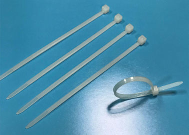 Lo zip di nylon del prodotto solido lega l'infiammabilità bianca di lunghezza UL94V2 di T25100 100mm