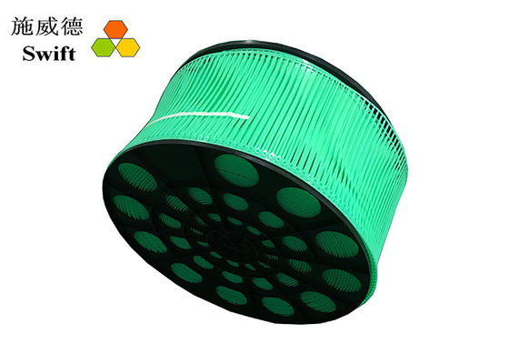 Fascette ferma-cavo della bobina di larghezza di lunghezza 3.6mm di verde 200mm di Fluorecent